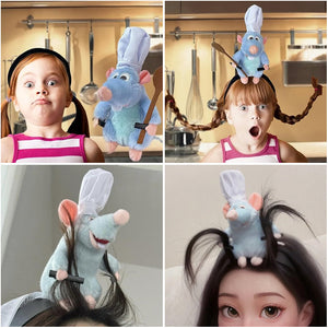 🐭Chef Ratatouille Hairband Plush