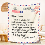 Personalized Mom/Dad Letter Blanket