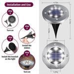 Solar Powered Floor Path LED Light