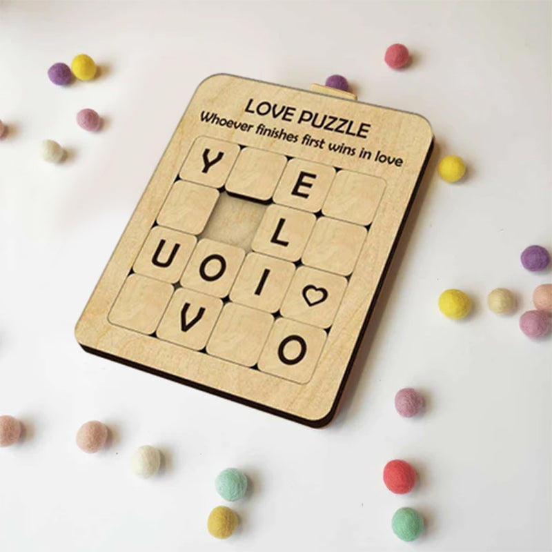 LOVE YOU Wooden Puzzle Game