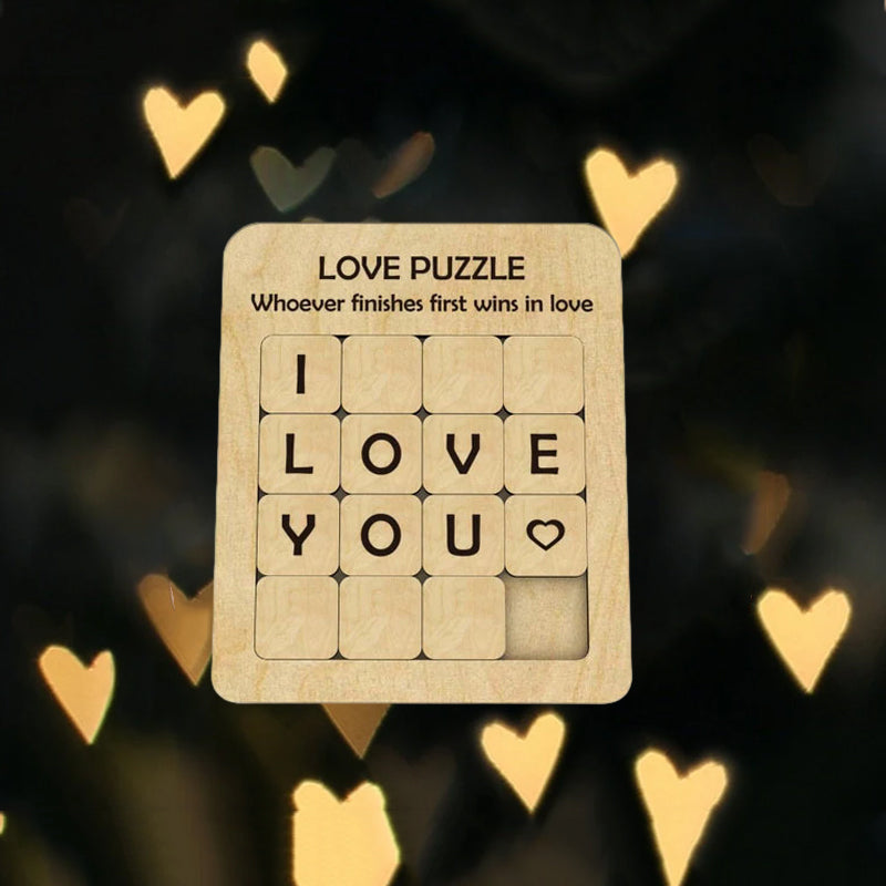 LOVE YOU Wooden Puzzle Game