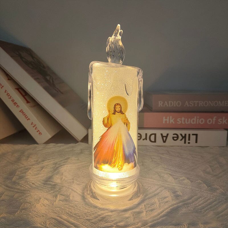 LED prayer flameless candles