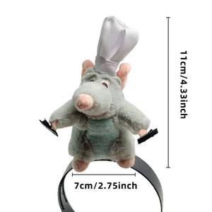 🐭Chef Ratatouille Hairband Plush