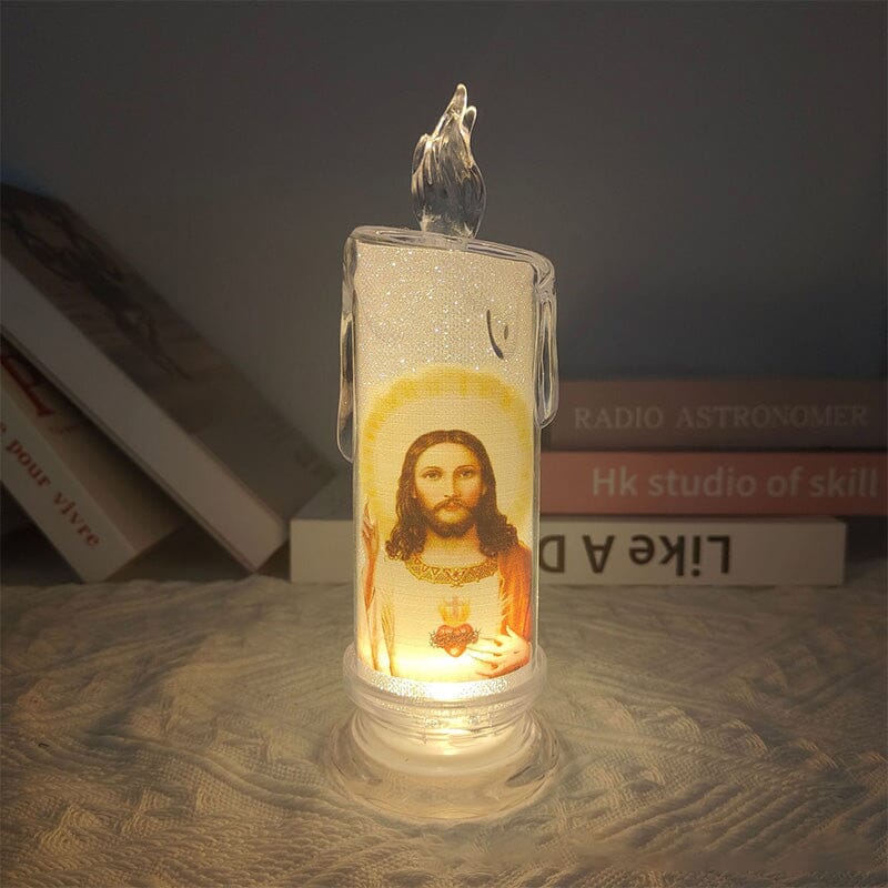 LED prayer flameless candles