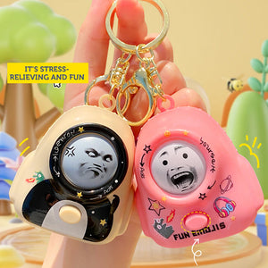 Funny Face Changing Keychain