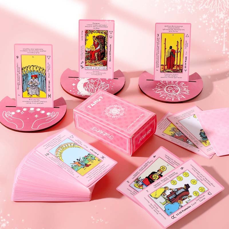 Pink Tarot Cards Deck Set