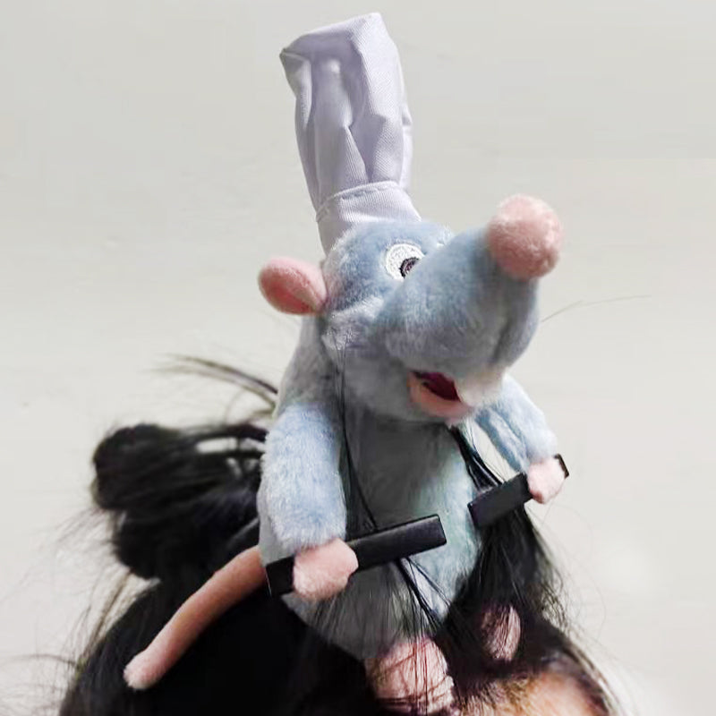 🐭Chef Ratatouille Hairband Plush