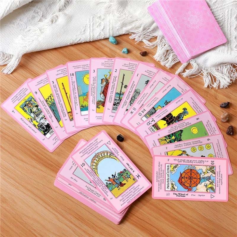 Pink Tarot Cards Deck Set