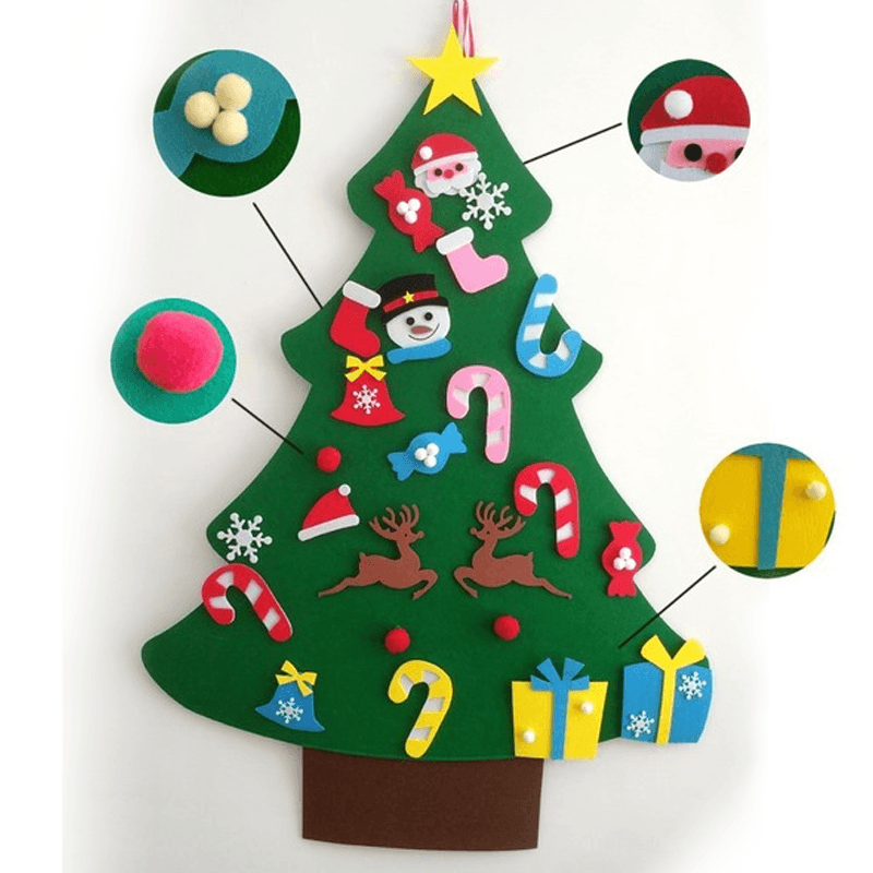 NEW DIY Felt Christmas Tree, A Great Gift For Kids