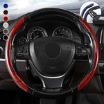 Universal Laser Carbon Fiber Pattern Steering Wheel Cover