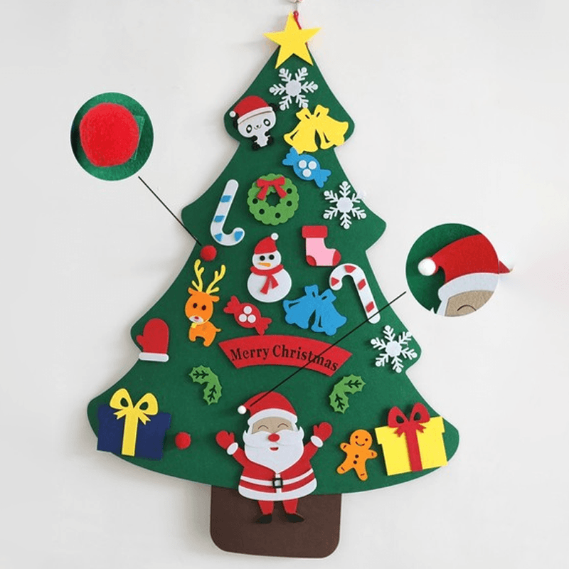 NEW DIY Felt Christmas Tree, A Great Gift For Kids