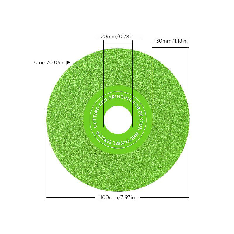 Rock slab grinding disc