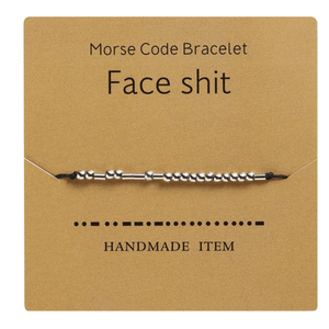 Funny Morse Code Couple Bracelet