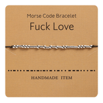 Funny Morse Code Couple Bracelet