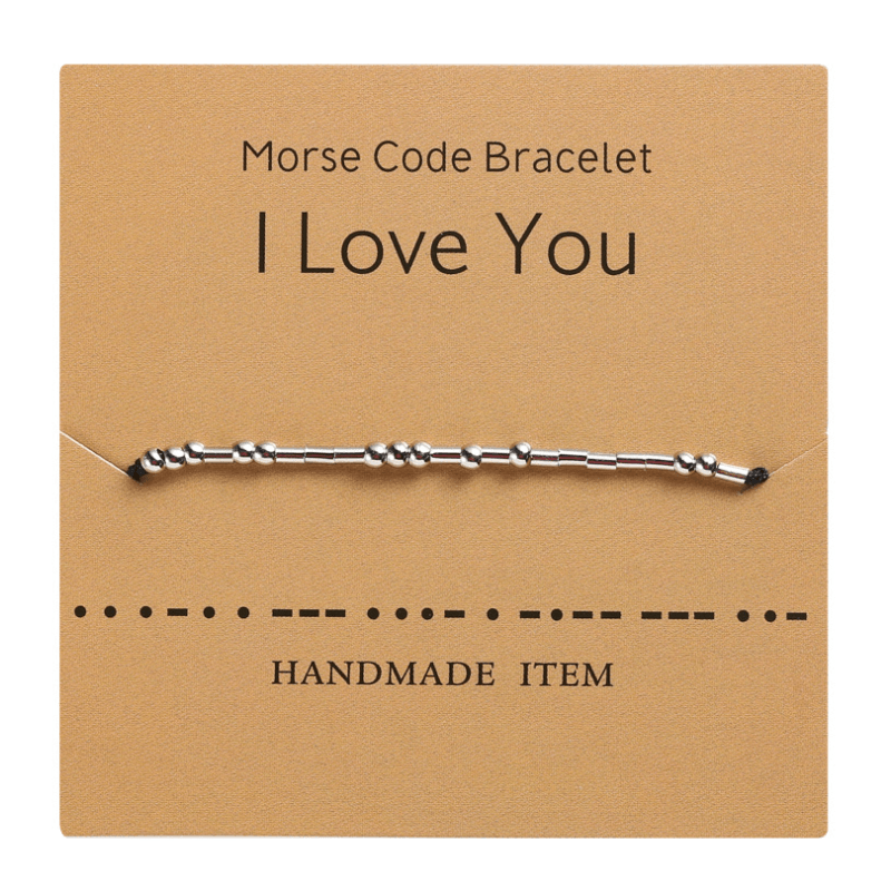 Funny Morse Code Couple Bracelet