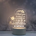 Acrylic Engraved Night Light - Best Mother’s Day Gifts