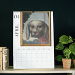 🐶2024 Renaissance Painting Ugly Dogs Monthly Calendar📅