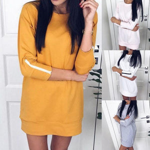 New Trendy boat neck zipper sleeve fashion dress