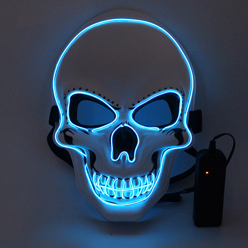 Halloween Mask LED Light Up Scary Skull Mask