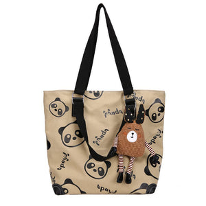 Ladies large-capacity canvas bag