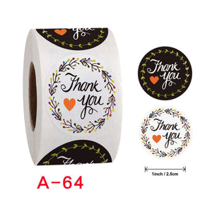 Decorative Stickers "Thank you" Seal Labels