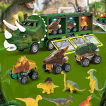 Dinosaur transport toy car with its own music and lights