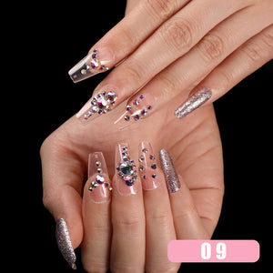 Shiny Rhinestone Nail Patch (24PCS)