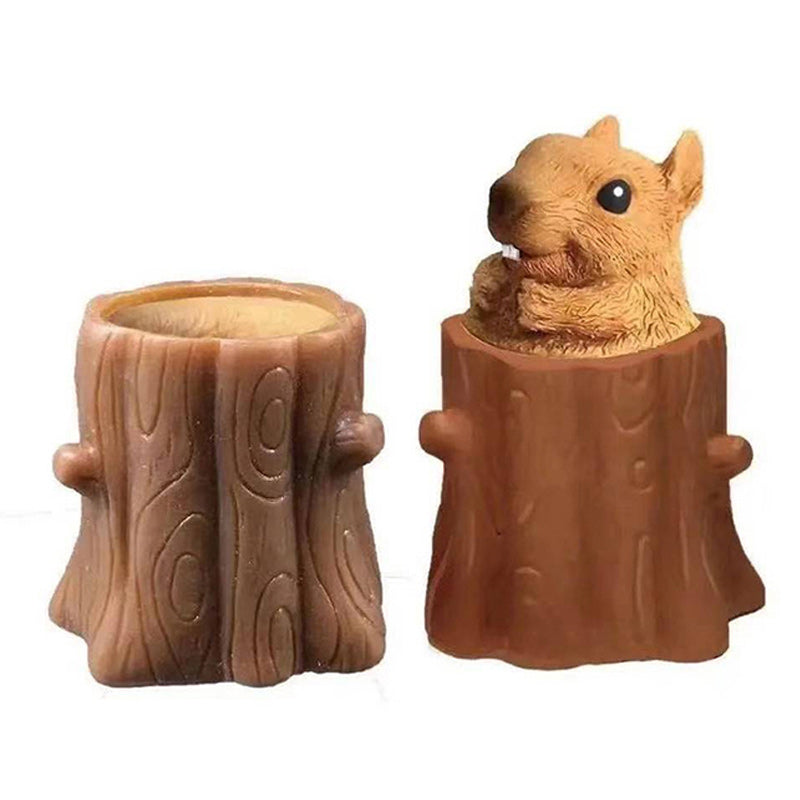 Squirrel cup decompression toy