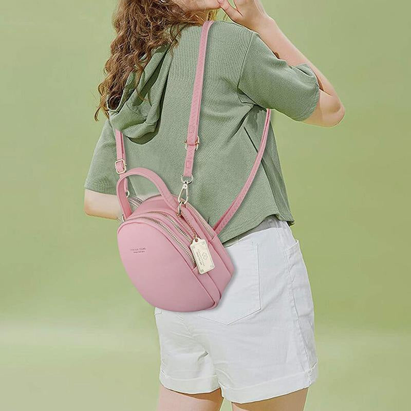 Multi-Compartment Lightweight Crossbody Bag