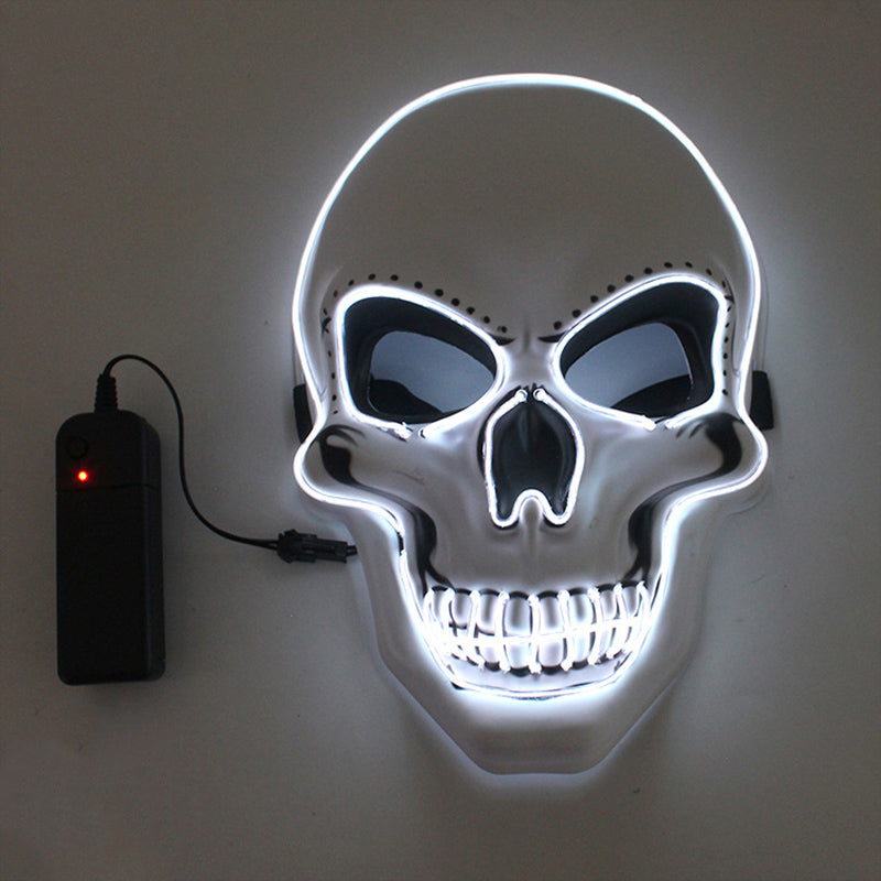 Halloween Mask LED Light Up Scary Skull Mask