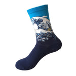 Classic Art Patterned Mid Socks