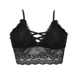 Wireless Sexy Floral Lace Bra, Adjustable Straps