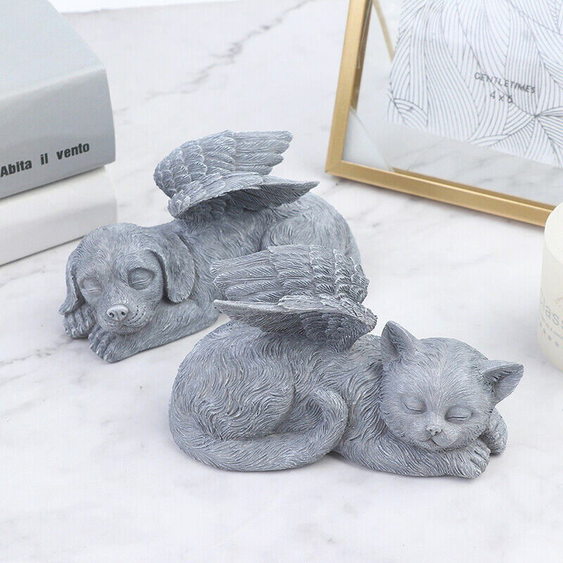 Angel Dog and Cat Statue – splendiday