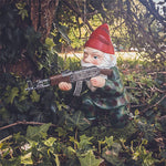 Military Garden Gnome With Camouflage Uniform And AK47