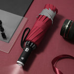 Automatic Folding Umbrella With Reflective Stripe