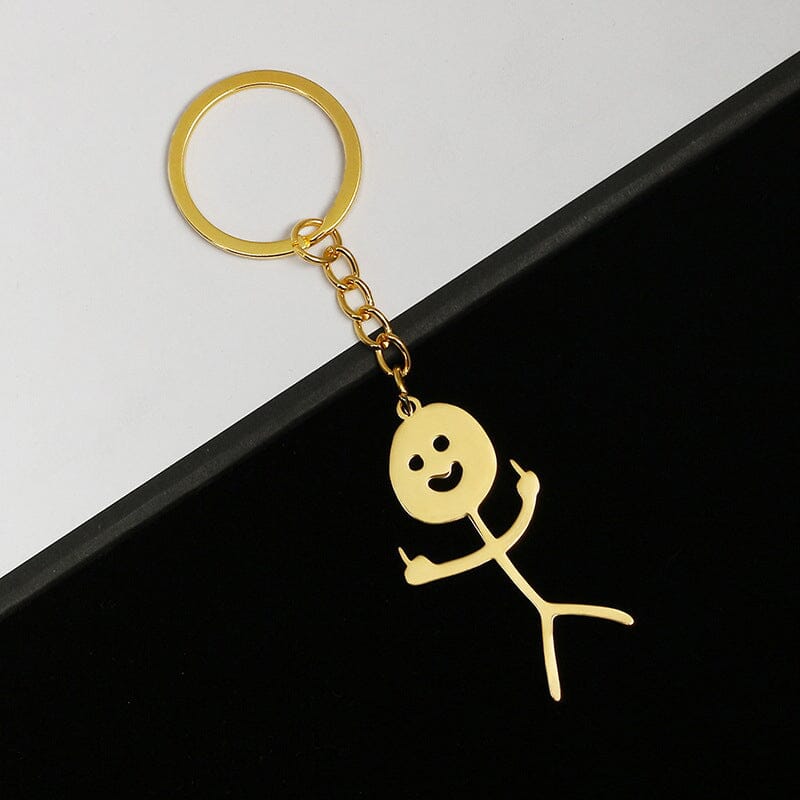 🤣Funny stick figure keychain🔑