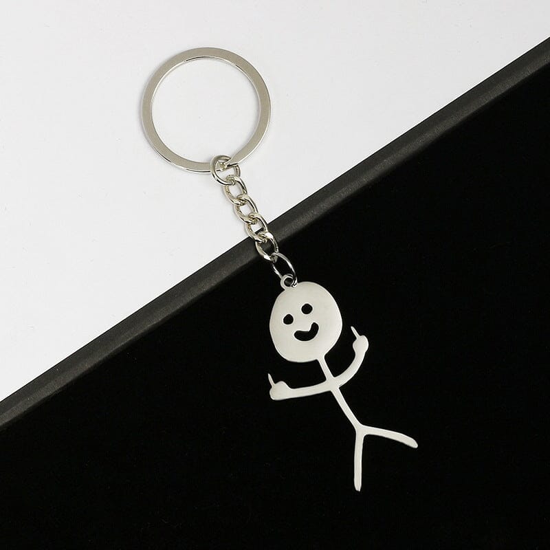 🤣Funny stick figure keychain🔑