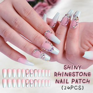 Shiny Rhinestone Nail Patch (24PCS)