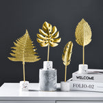 Golden Leaves Ornaments