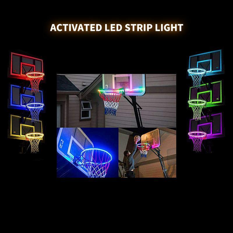 Basketball Hoop -Activated LED Strip Light-6 Flash Modes