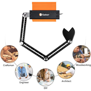 Saker® Contour Gauge Profile Tool With Opening Locator