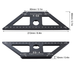 Multi-angle Woodworking Gauge Ruler