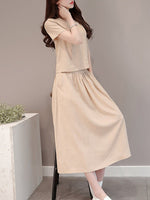 New Elastic Waist Patch Pocket  Plain Maxi Dress.AQ