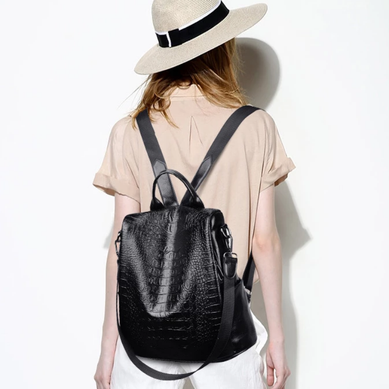 Women Fashion Soft Leather Backpack