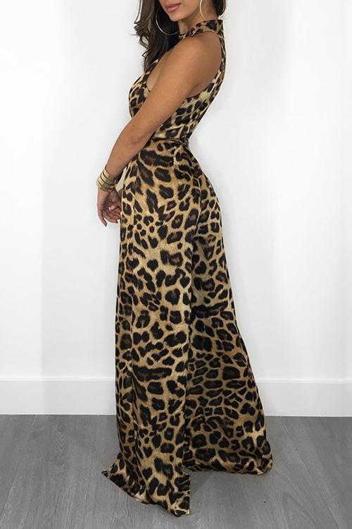 New Sexy Chic Slim Leopard Print Dress.AQ