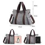 Large Capacity Canvas Handbag Shoulder Bag