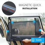 Car Side Window Magnetic Sunshade Curtains