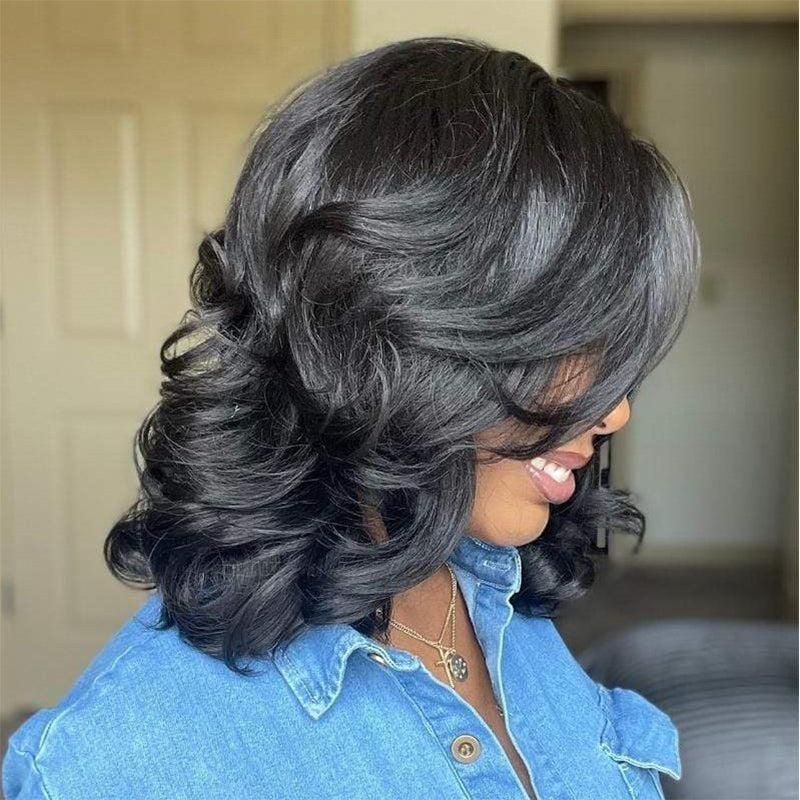 Wave Curly Black Wig