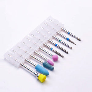 Nail polish remover bit manicure set