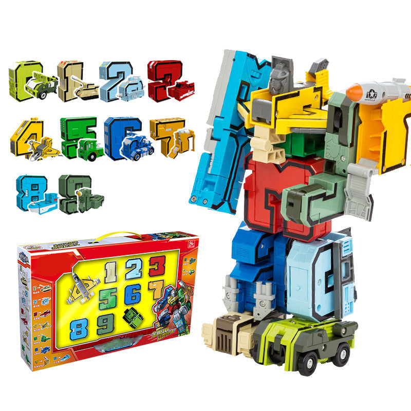 Number Learning Deformation Robot